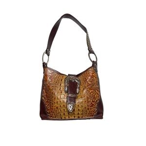 Raviani Large Big Buckle Simon Buck Shoulder Bag